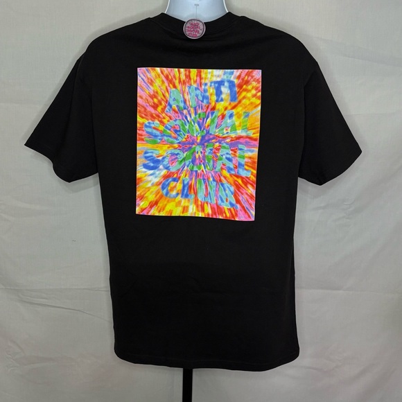 Large - Authentic Anti Social Social Club What A Trip/No Vacation Tee NWT - Picture 1 of 2